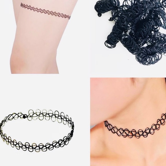 Henna Tattoo 3pc Choker Necklace Set - Picture 6 of 7